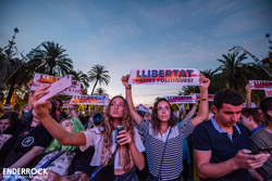 Festa per la Llibertat 2019 a l'Arc de Triomf de Barcelona 